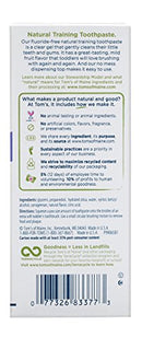 Tom's of Maine Fluoride-Free Toddler Training Toothpaste, Mild Fruit
