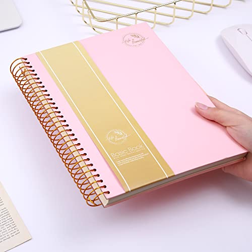Hardcover Spiral Notebook 150 Sheets 3 Subject Large College Ruled Notebook