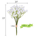 10Pcs 30 Bunches White Babys Breath Artificial Flowers Real Touch