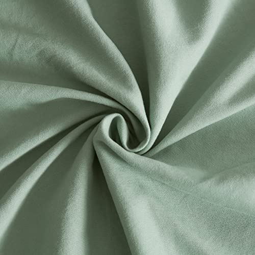 Full Size Sheet Sets Sage Green - 4 Piece Bed Sheets and Pillowcase Set for Full Bed
