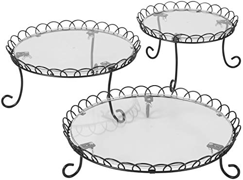 Wilton 3-Tier Customizable Scalloped Dessert and Cake Stand, 13-Inch