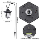 MAGGIFT Upgrade Hanging Solar Lights Garden Decorations, 37.8 Inch Dual Use