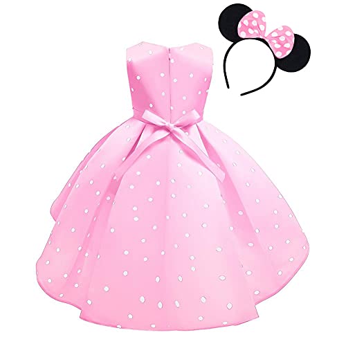 Girls Polka Dot Halloween Christmas Princess Party Cosplay Pageant Fancy Costume