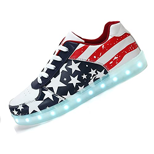 USB Charging Light Up Shoes Sports LED Shoes Dancing Sneakers SYDB551-Star-37