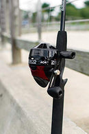Spincast Reel and Fishing Rod Combo, 5'6" 2-Piece Durable Fiberglass Rod