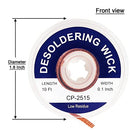 Solder wick braid with flux Super 10ft Length Desoldering Wick Braid Remover Tool