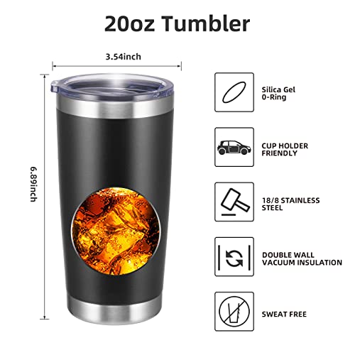 20oz Insulated Tumblers with Lid Stainless Steel Double Wall Tumbler Travel Coffee Cups