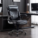 Ergonomic Executive Office Desk Chair with Flip-up Armrests - Adjustable Height