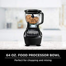Ninja BL770 Mega Kitchen System and Blender with Total Crushing Pitcher, Food Processor Bowl, Dough Blade, To Go Cups, 1500-Watt Base, Black