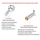925 Sterling Silver Anti Anxiety Ring for Women Men Fidget Rings with Beads