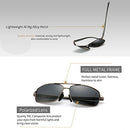 Ultra Lightweight Rectangular Polarized Sunglasses UV400 Protection