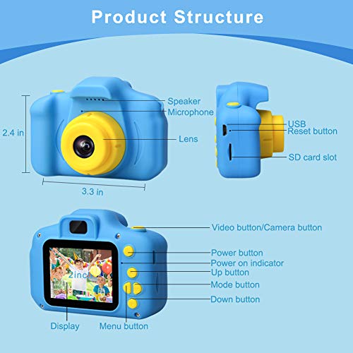 Camera Toddler Toys Christmas Birthday Gifts for Boys and Girls Kids Toys 3-9 Year Old