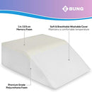 Leg Elevation Pillow - with Memory Foam Top, High-Density Leg Rest Elevating Foam