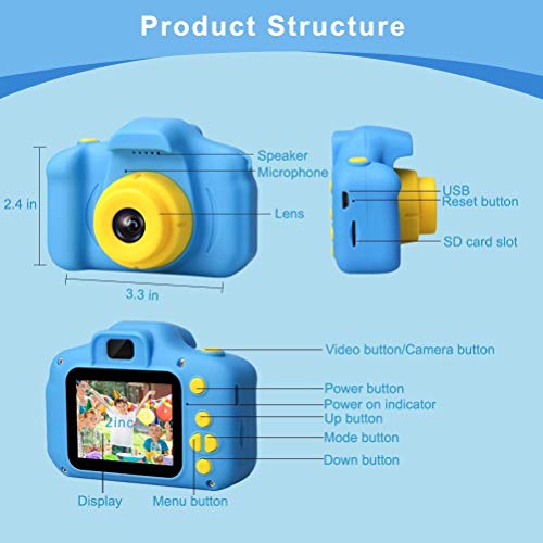 Camera Toddler Toys Christmas Birthday Gifts for Boys and Girls Kids Toys 3-9 Year Old