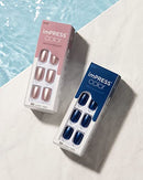 Press-On Manicure, Gel Nail Kit, Short Length, “Champagne Pink”, Polish-Free Solid Color