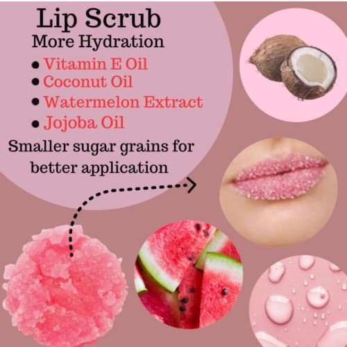 Lick Your Lips Watermelon Sugar Lip Scrub - Lip Scrubs Exfoliator & Moisturizer