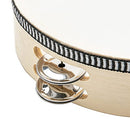 Double Jingles Tambourines with 8 Pairs Metal Bell Drum Hand Percussion