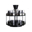 Oil and Vinegar Dispenser Set of 6 Bottles, Stainless Steel Salt and Pepper Holder