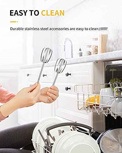 Hand Mixer 350W Power Advantage Electric Handheld Mixers with 5 Stainless Steel