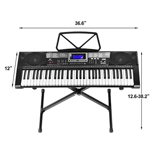 61 Key Piano Keyboard, Learning Keyboard Piano with Light Up Keys, Electric Piano