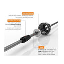 Skipping Rope with Ball Bearings Rapid Speed Jump Rope Cable and 6” Memory Foam Handles