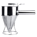 Stainless Steel Pancake Batter Dispenser, Funnel Dispenser with Stand