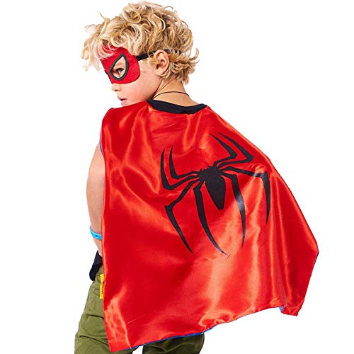 Superhero Capes Set Superhero Double Side Cape and Mask for Kids