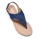 Women's Rhinestone Casual Wear Cute Gladiator Flat Sandals Beach Dressy T-Strap