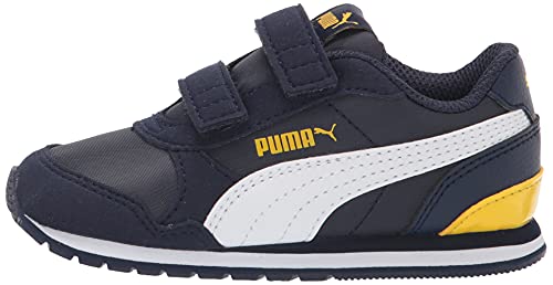 PUMA unisex child St Runner 2 Nl V Sneaker, Peacoat-puma White-dandelion