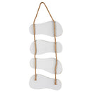 Juvale Nautical Beach Flip Flop Wall Ornament, Wooden Slippers Hanging Decoration