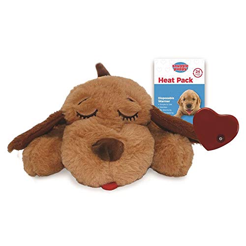 Snuggle Puppy Heartbeat Stuffed Toy - Pet Anxiety Relief and Calming Aid - Biscuit