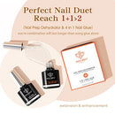 4 in 1 Nail Glue Gel and Nail Prep Dehydrate Gel Nail Kit Easy Nail Extension Gel Set