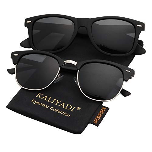 Polarized Sunglasses for Men and Women Semi-Rimless Frame Driving Sun glasses
