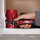 Rechargeable 4V Cordless Screwdriver with Circuit Sensor Technology, Includes 9pcs Bit
