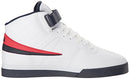 Fila Men's Vulc 13 MID Plus 2 Walking Shoe, White Navy red-125, 11 D US