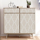 Modern Stripe Peel and Stick Wallpaper Beige and White Contact Paper