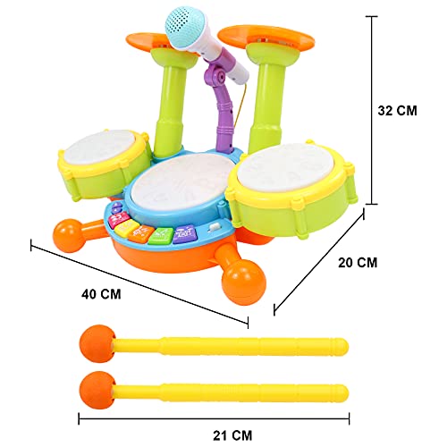 Drum Set Toddler Musical Instruments Toys for Toddlers 1-3 Year Old