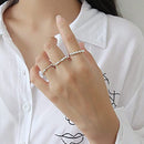 925 Sterling Silver Anti Anxiety Ring for Women Men Fidget Rings with Beads