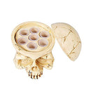 Tattoo Ink Cup Holder,7 Holes Hard Skull Resin Tattoo Ink Cap Cup Holder Stand