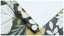 Vintage Large Floral Peel and Stick Wallpaper Removable Daisy Leaf Black