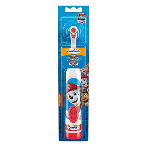 Paw Patrol Arm & Hammer Kids Spinbrush, Soft, Electric Battery Toothbrush