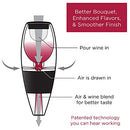 Deluxe Essential Red Pourer and Decanter Tower Stand Set Easily and Conveniently