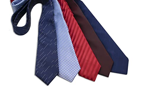 Men's Premium Silk Ties - Vienna Collection (Blue Striped)