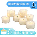 96 Pack Unscented 6 to 7 Hour Extended Burn Time Clear Cup Tea Light Candles