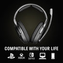 Gaming Headset Noise-Cancelling Microphone with Over-Ear Open-Back Design
