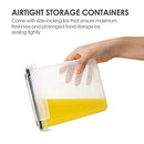 Airtight Food Storage Containers 12 Pieces 1.5qt / 1.6L- Plastic BPA Free Kitchen Pantry