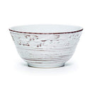 Trellis White 16-Piece Dinnerware Set, Service for 4, Distressed White