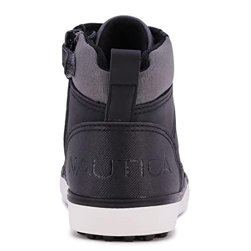 Nautica Kids Murray Sneaker-Lace Up Fashion Shoe- Boot Like High Top