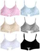 Big Girls Bra Comfort for Girl Teens with Adjustable Straps, Pull-on Design (6 Colors)