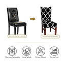Chair Covers for Dining Room Set of 2 - Stretchable Washable Removable Kitchen Chair